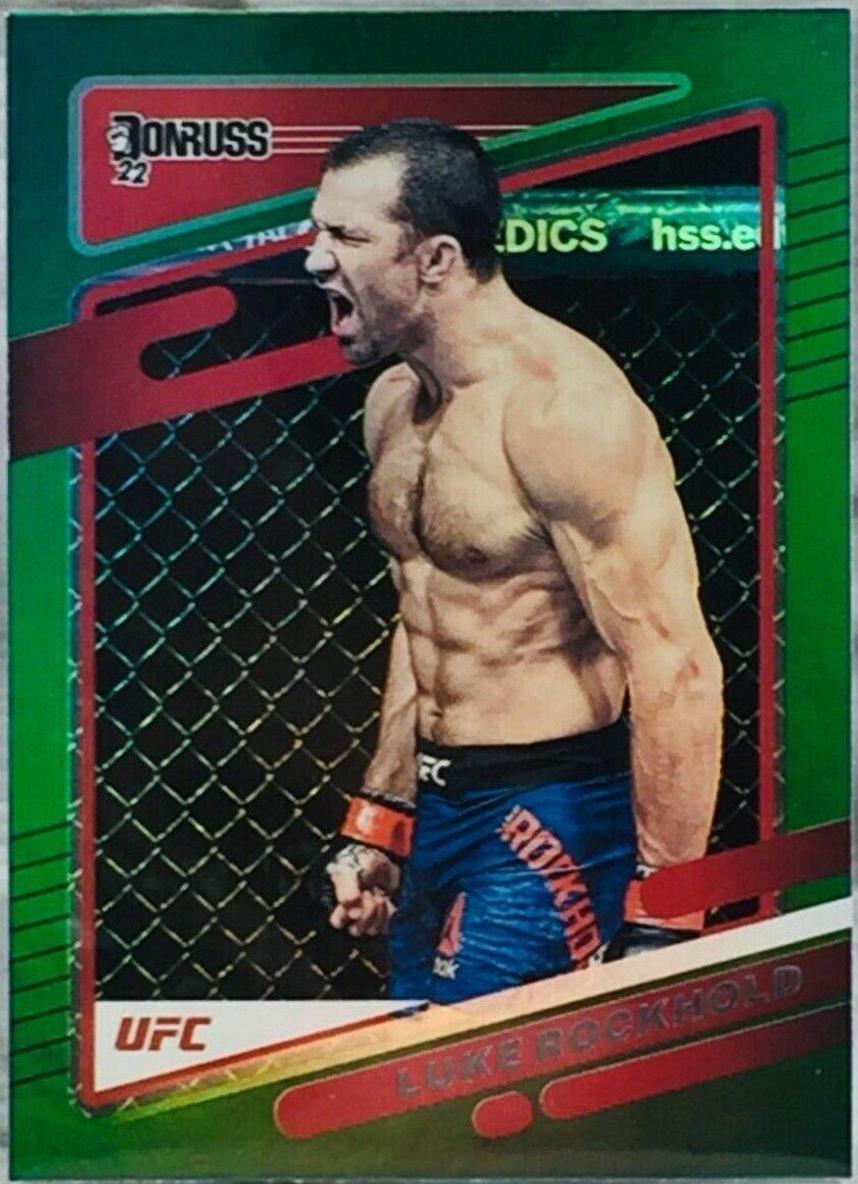 Luke Rockhold 2022 Panini Donruss UFC Base #102 Green