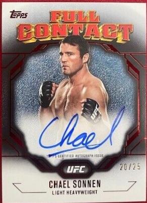 Chael Sonnen 2024 Topps Knockout UFC Full Contact Autographs #FCA-CSN Red