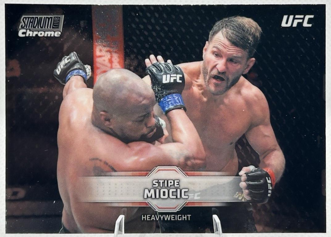 Stipe Miocic 2026 Topps Stadium Club UFC Chrome Base #CB-105 Refractor
