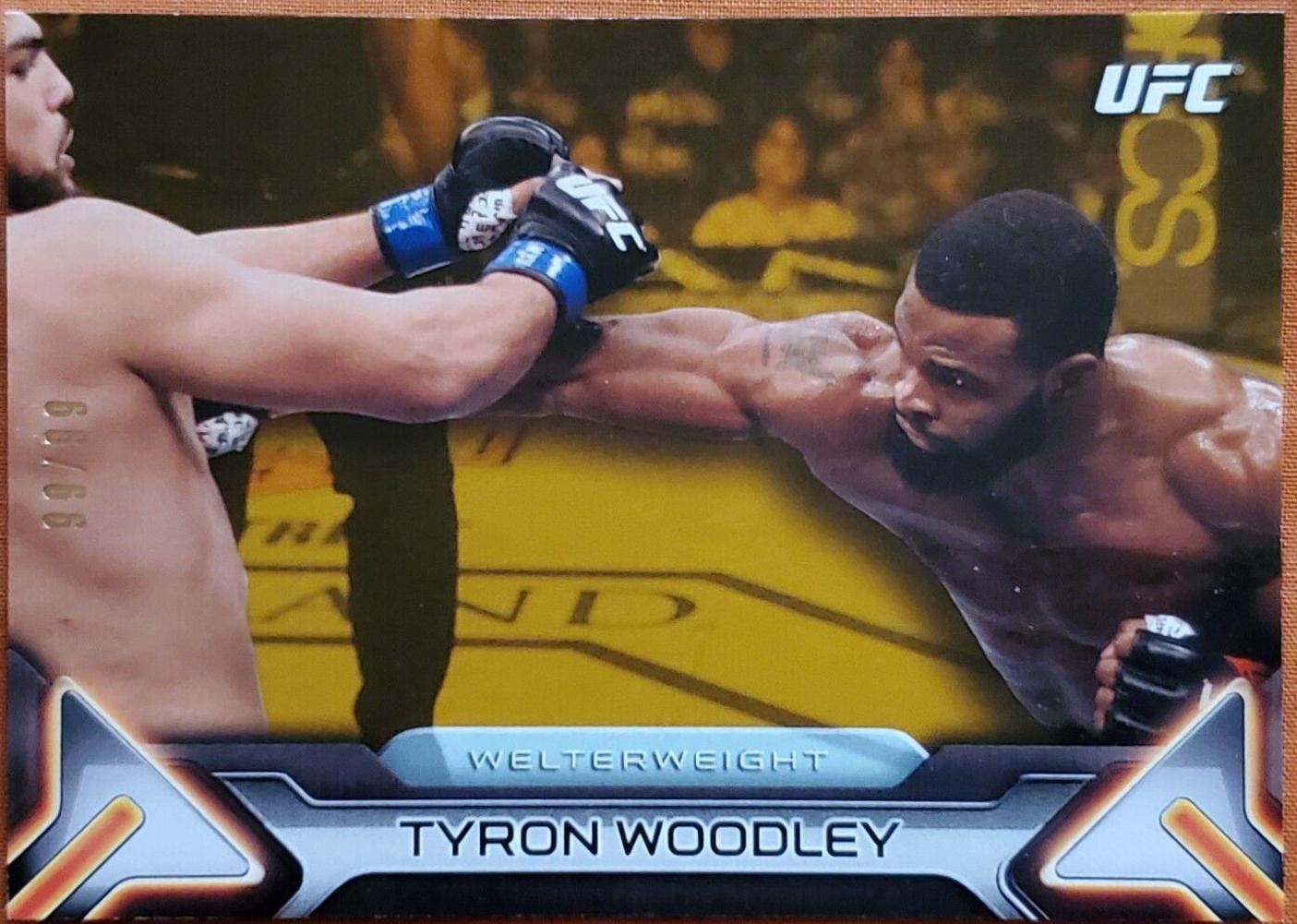 Tyron Woodley 2016 Topps UFC Knockout Base #24 Gold