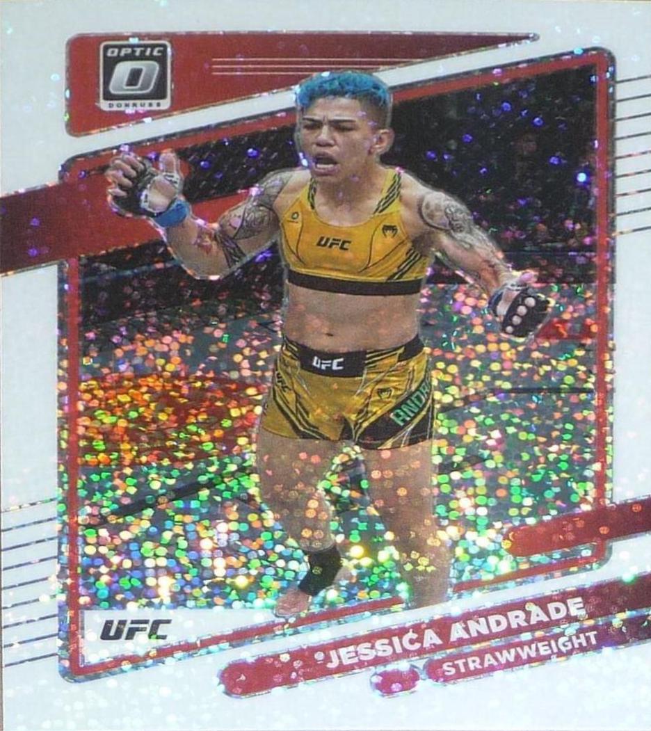 Jessica Andrade 2022 Panini Donruss Optic UFC Base #51 White Sparkle