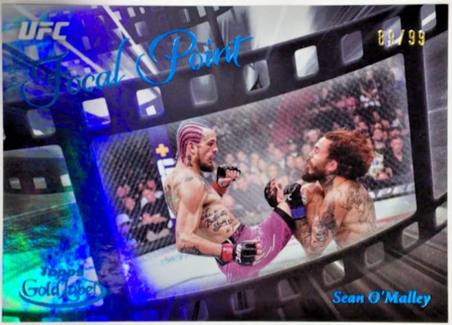 Sean O'Malley 2024 Topps Gold Label UFC Focal Point #FP-13 Blue