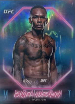 Israel Adesanya 2025 Topps Midnight UFC Base #47 Daybreak