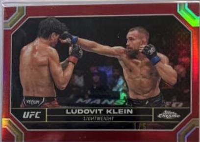 Ludovit Klein 2024 Topps Chrome UFC Base #53 Red Refractor