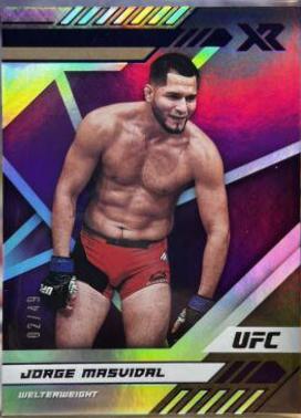 Jorge Masvidal 2021 Panini Chronicles UFC Base XR #196 Purple