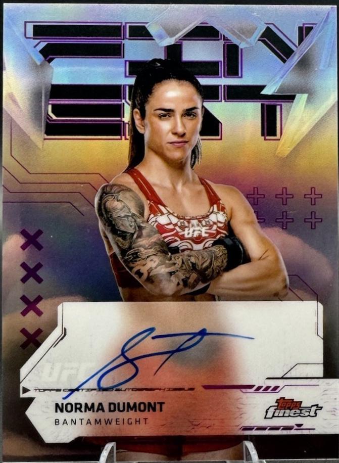Norma Dumont 2025 Topps Finest UFC Finest Autographs #FA-NT Refractor
