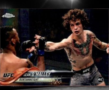 Sean O'Malley 2018 Topps Chrome UFC Base #84 Superfractor