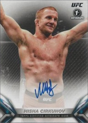 Misha Cirkunov 2018 Topps UFC Knockout Knockoutautographs #KA-MI Red