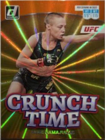 Rose Namajunas 2023 Panini Donruss UFC Crunch Time #4 Orange Laser
