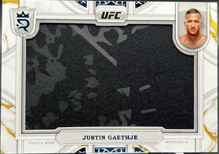 Justin Gaethje 2024 Topps Royalty UFC Relic Jewels #RCJ-11 Blue