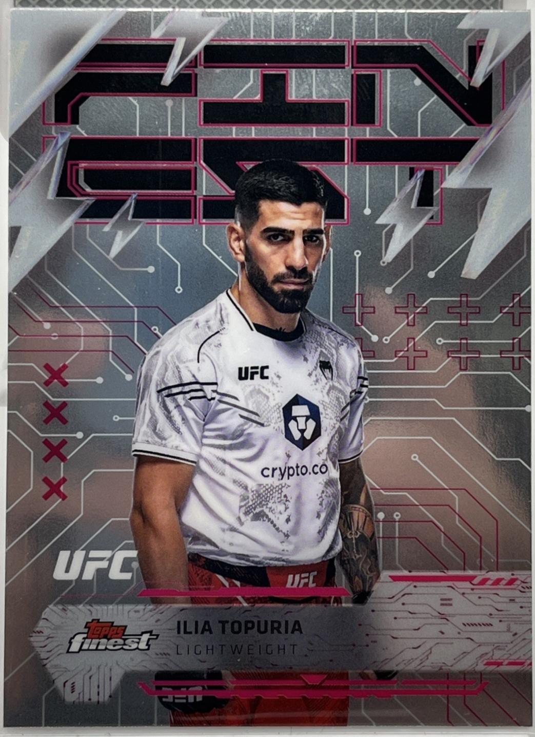 Ilia Topuria 2025 Topps Finest UFC Base Rare #241 Refractor