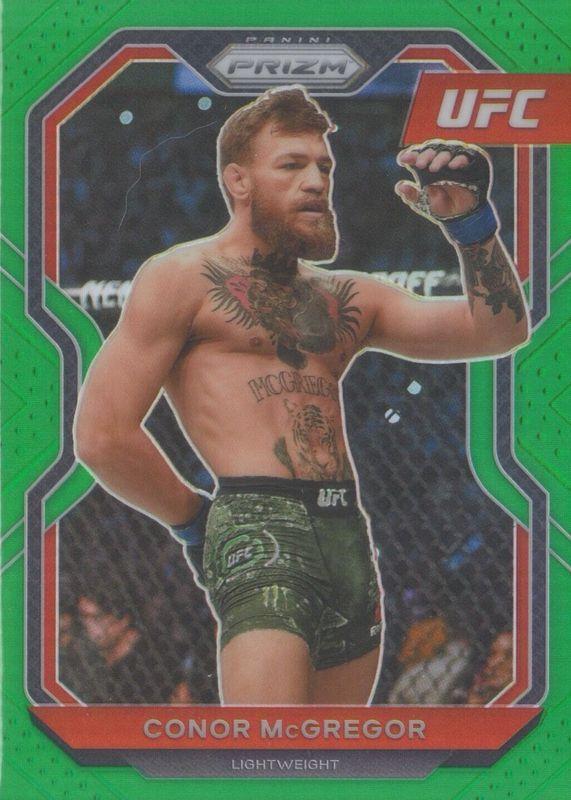 Conor McGregor 2021 Panini Prizm UFC Base #30 Green