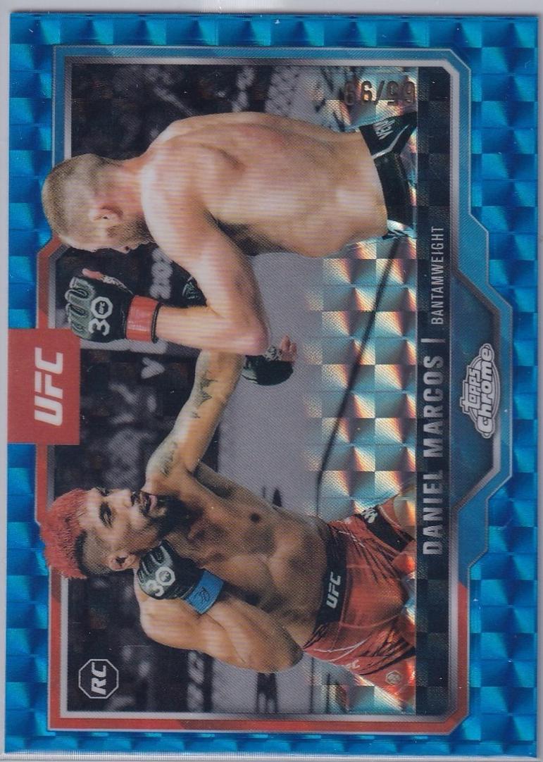 Daniel Marcos 2025 Topps Chrome UFC Base #113 Blue Geometric Refractor