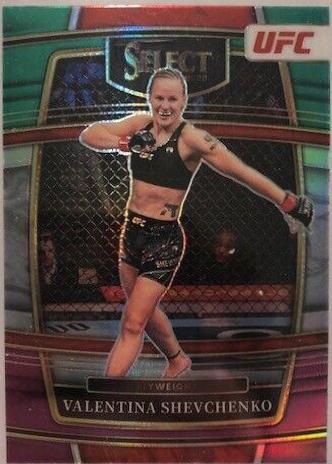 Valentina Shevchenko 2022 Panini Select UFC Concourse #67 Green and Purple