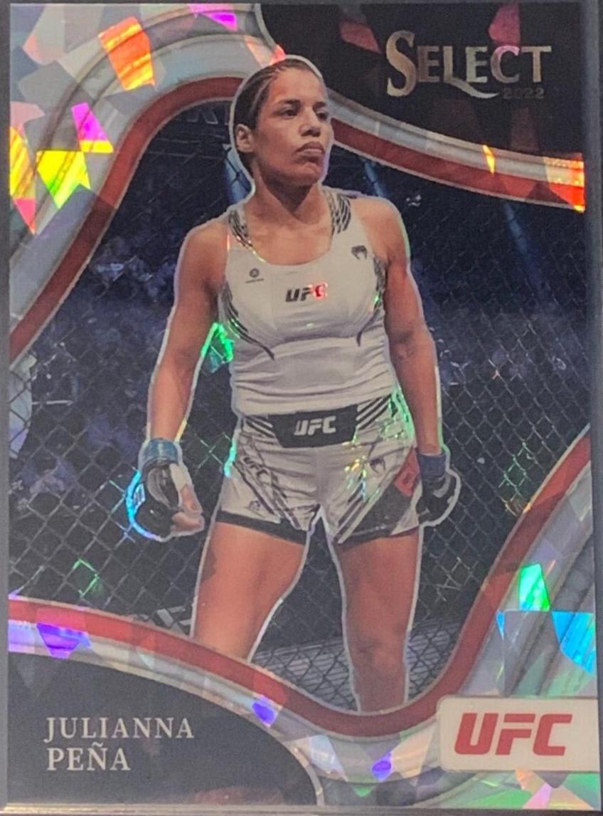 Julianna Peña 2022 Panini Select UFC Octagonside #281 Cracked Ice