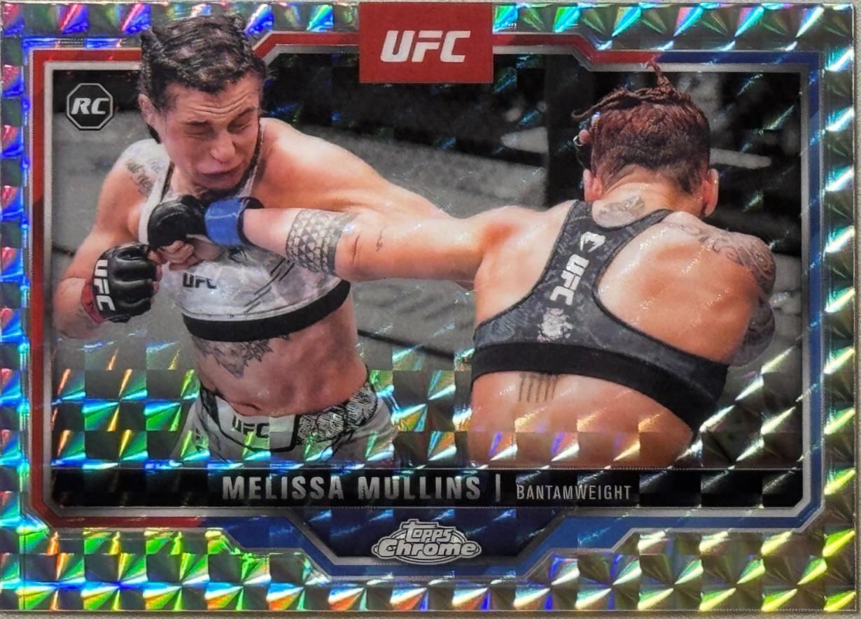 Melissa Mullins 2025 Topps Chrome UFC Base #197 Geometric Refractor