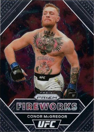 Conor McGregor 2021 Panini Prizm UFC Fireworks #1 Black