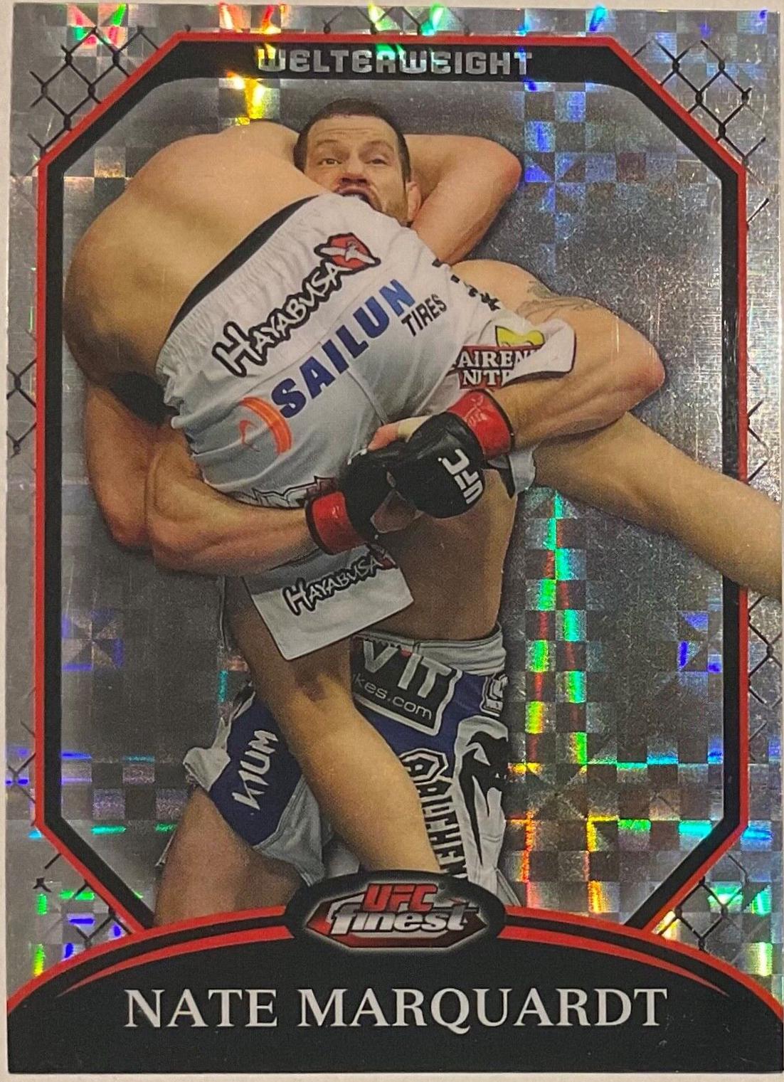 Nate Marquardt 2011 Topps Finest UFC Base #10 Refractor