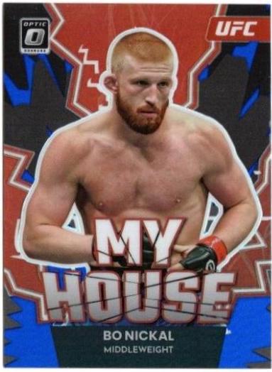 Bo Nickal 2023 Panini Donruss Optic UFC My House #20 Blue