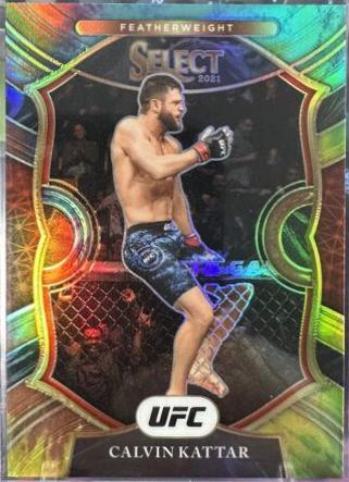 Calvin Kattar 2021 Panini Select UFC Concourse #38 Tie Dye