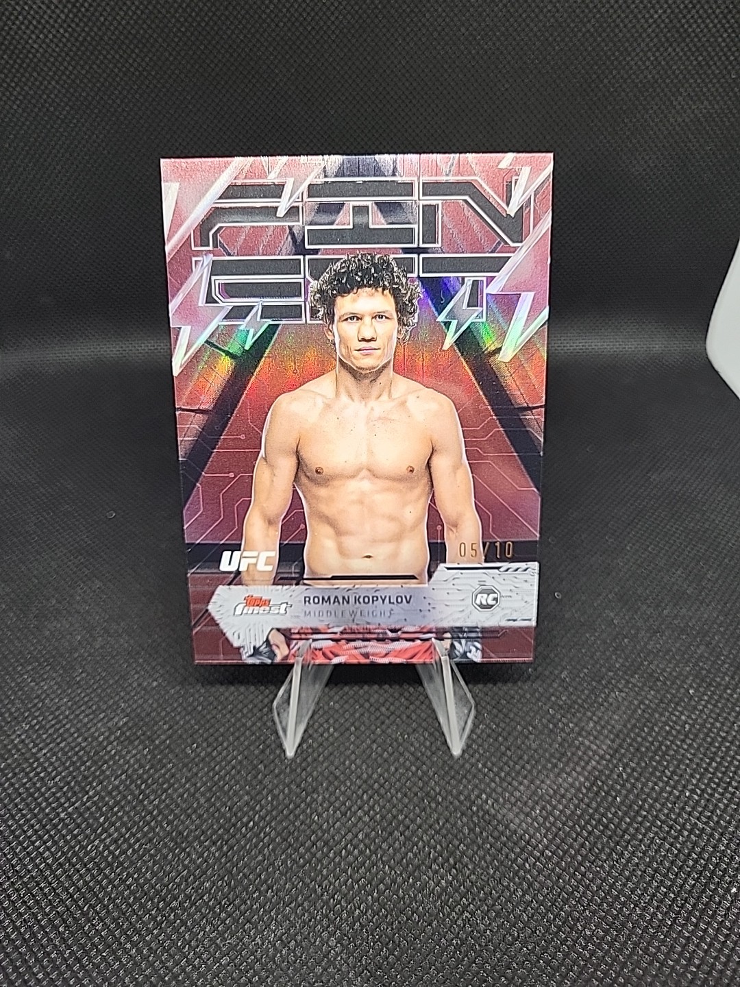 Roman Kopylov 2025 Topps Finest UFC Base Rare #268 Red Refractor
