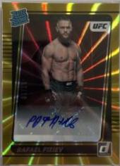 Rafael Fiziev 2022 Panini Donruss UFC Rated Rookies Signatures #212 Gold