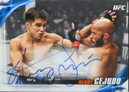 Henry Cejudo 2019 Topps UFC Knockout Knockout Autographs #KA-HC Purple