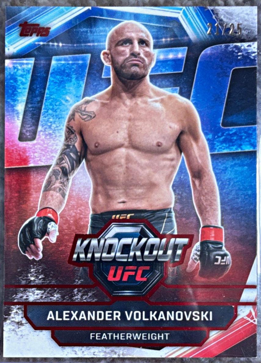 Alexander Volkanovski 2026 Topps Knockout UFC Base #6 Red