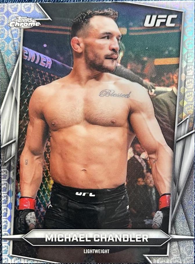 Michael Chandler 2026 Topps Chrome UFC Base #159 UFC Glove Refractor