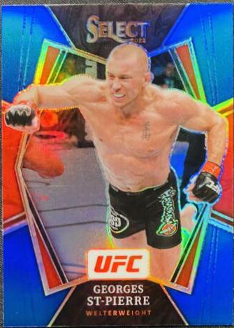 Georges St-Pierre 2022 Panini Select UFC Premier Level #108 Blue