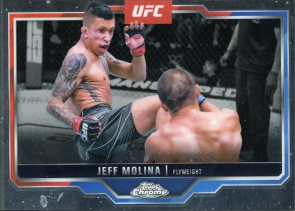 Jeff Molina 2025 Topps Chrome UFC Base #90 Negative Refractor