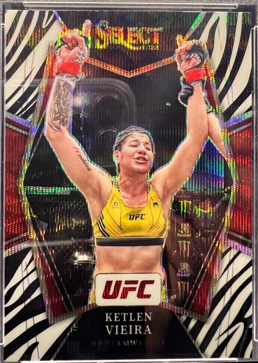 Ketlen Vieira 2022 Panini Select UFC Premier Level #176 Orange Flash