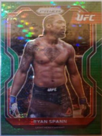Ryan Spann 2021 Panini Prizm UFC Base #41 Green Pulsar