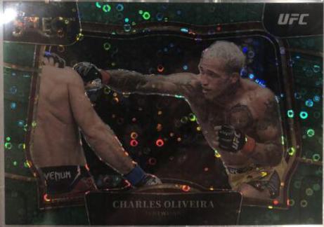 Charles Oliveira 2023 Panini Select UFC Octagonside #236 Green Disco