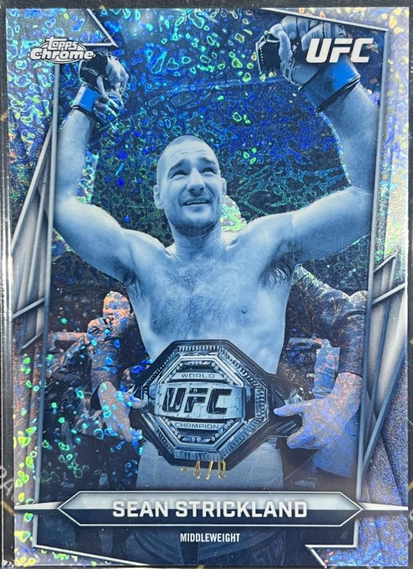 Sean Strickland 2026 Topps Chrome UFC Base #2 Frozenfractor