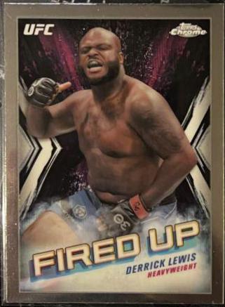 Derrick Lewis 2024 Topps Chrome UFC Fired Up #FDP-8 Refractor
