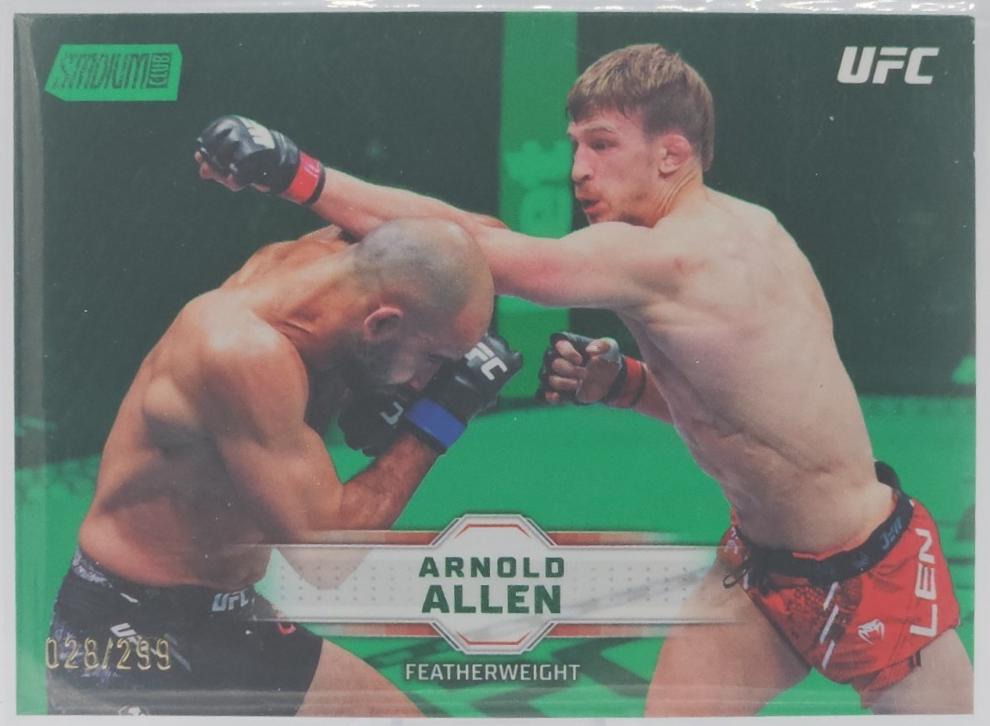 Arnold Allen 2026 Topps Stadium Club UFC Base #101 Light Blue