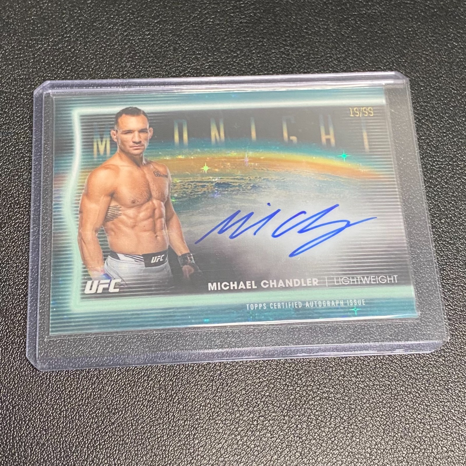 Michael Chandler 2025 Topps Midnight UFC Horizon Signatures #HNS-MC Twilight