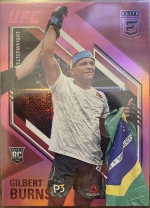 Gilbert Burns 2021 Panini Chronicles UFC Base Elite #159 Pink