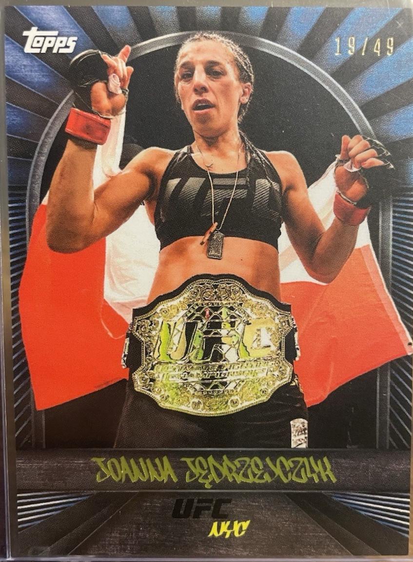 Joanna Jędrzejczyk 2024 Topps UFC NYC Base #22 Blue