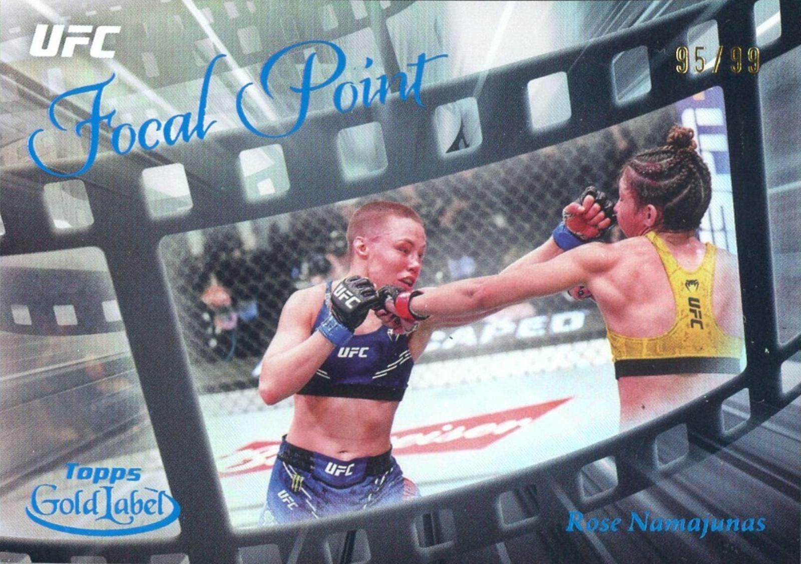 Rose Namajunas 2024 Topps Gold Label UFC Focal Point #FP-16 Blue