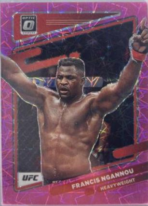 Francis Ngannou 2022 Panini Donruss Optic UFC Base #30 Pink Velocity