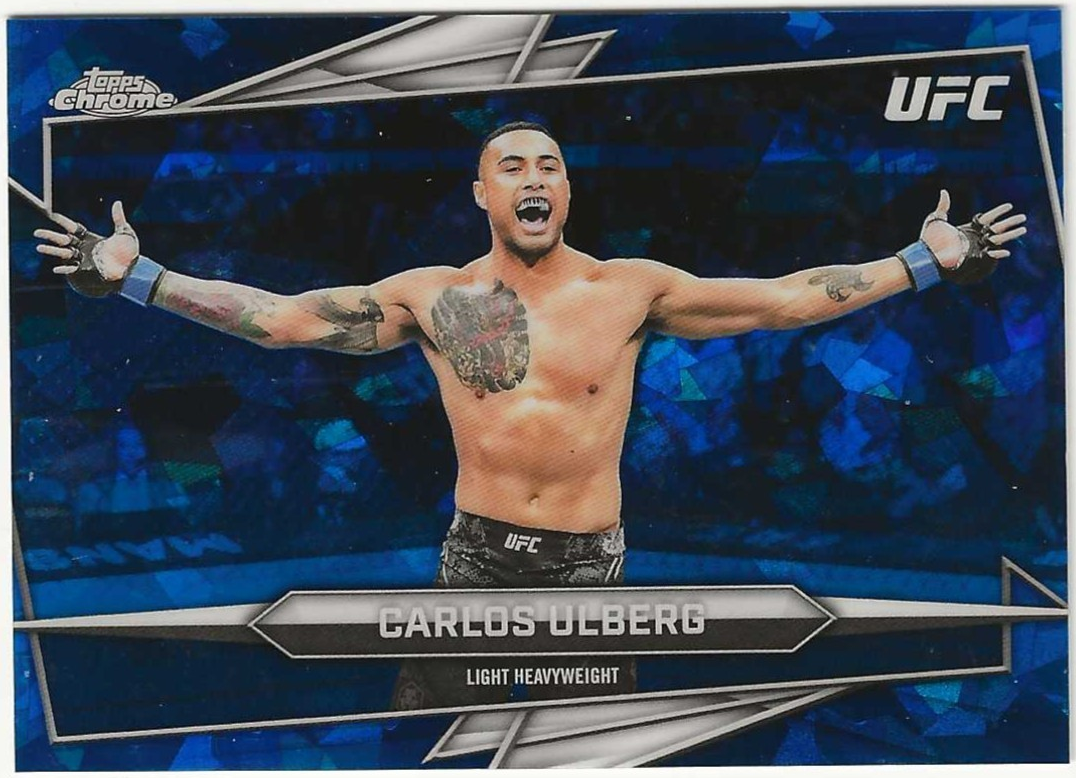 Carlos Ulberg 2026 Topps Chrome Sapphire UFC Base #110 Red Sapphire