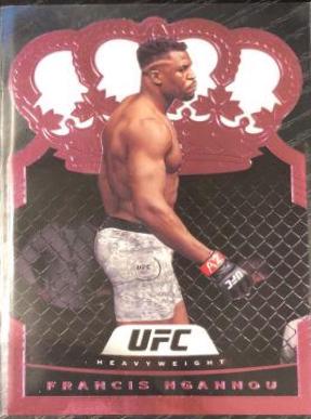 Francis Ngannou 2021 Panini Chronicles UFC Base Crown Royale #20 Pink