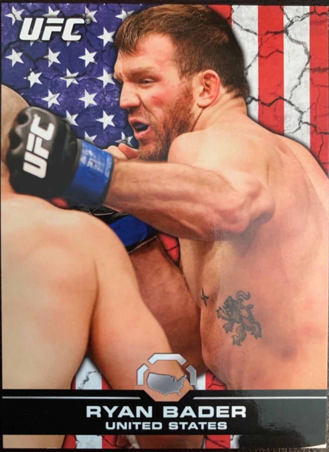 Ryan Bader 2013 Topps UFC Bloodlines Base #72 Flag