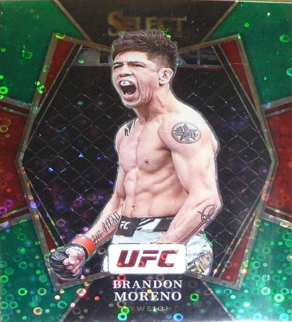 Brandon Moreno 2022 Panini Select UFC Octagonside #299 Green Disco