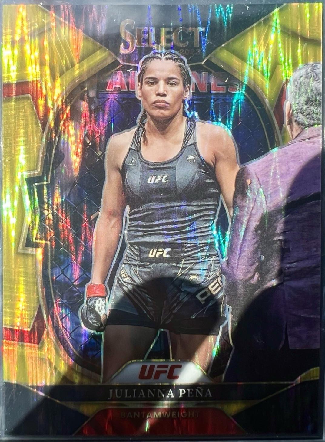 Julianna Peña 2023 Panini Select UFC Concourse #37 Gold