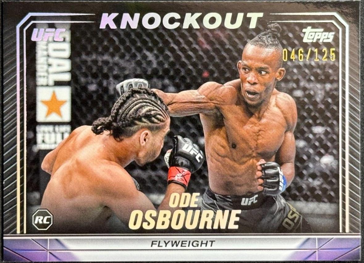 Ode Osbourne 2024 Topps Knockout UFC Base #94 Holo Silver