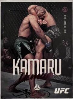 Kamaru Usman 2021 Panini Chronicles UFC Base Luminance #59 Pink