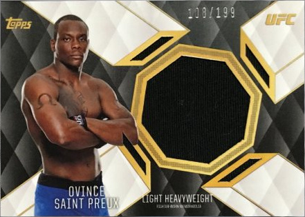 Ovince Saint Preux 2016 Topps UFC Top of the Class Top of the Class Relics #TCR-OS Silver
